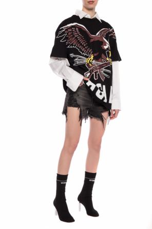 Raw-edge denim shorts, zdjęcie 2 Raw-edge denim shorts od R13